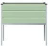 vidaXL Jardinera Verde Pastel 100 x 45 x 90 cm Acero Galvanizado