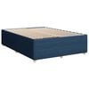 vidaXL Cama box spring con colch&oacute;n tela azul 140x200 cm