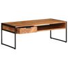 vidaXL Mesa de centro madera maciza acacia 110x55x40 cm
