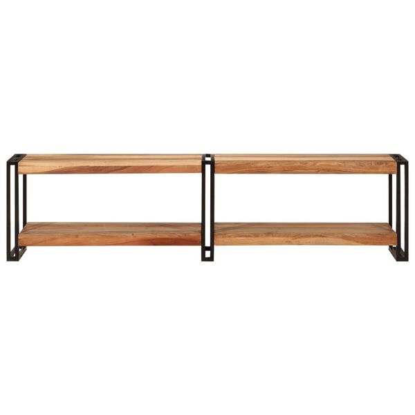 vidaXL Mueble de TV madera maciza de acacia 160x30x40 cm