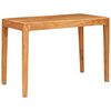 vidaXL Mesa de Comedor 110 x 55 x 76 cm Madera de Acacia S&oacute;lida Marr&oacute;n
