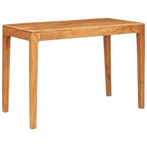 vidaXL Mesa de Comedor 110 x 55 x 76 cm Madera de Acacia S&oacute;lida Marr&oacute;n