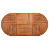 vidaXL Mesa de jard&iacute;n de madera maciza de acacia 201x100x75 cm