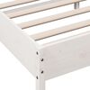 vidaXL Estructura de cama sin colch&oacute;n madera de pino blanca 120x200 cm