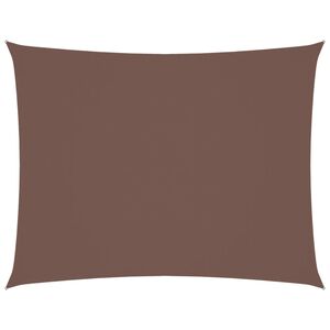 vidaXL Toldo de vela rectangular tela Oxford marr&oacute;n 2x3,5 m