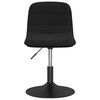 vidaXL Sillas de comedor giratorias 2 unidades terciopelo negro