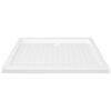 vidaXL Plato de ducha con puntos ABS blanco 90x70x4 cm