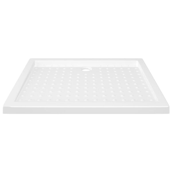 vidaXL Plato de ducha con puntos ABS blanco 90x70x4 cm