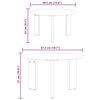 vidaXL Mesa de Caf&eacute; 2 pcs Madera maciza de Pino
