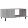 vidaXL Mesa de centro madera contrachapada gris Sonoma 90x50x40 cm