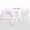 vidaXL Poste de Valla Gris 50 x 0,6 m (malla de 13 mm) Acero y PVC