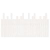 vidaXL Cabecero de cama pared madera maciza pino blanco 159,5x3x80 cm