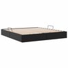 vidaXL Cama con almacenamiento Negro 160 x 200 cm Cuero sint&eacute;tico