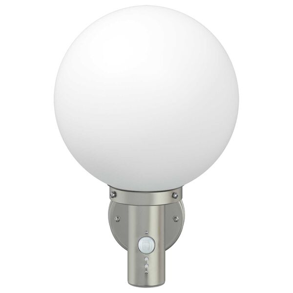 vidaXL Luz de pared exterior 2 pcs Plateado 28 x 25 x 38 cm