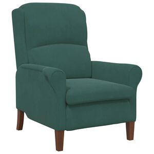 vidaXL sill&oacute;n Verde oscuro Terciopelo