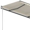 vidaXL Toldo de pie retr&aacute;ctil manual crema 350x250 cm