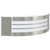 vidaXL Luz de pared exterior Plateado 32 x 10 x 10 cm