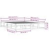 vidaXL Estructura de cama doble de madera maciza 140x190 cm