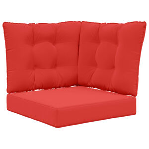 vidaXL Coj&iacute;n para sof&aacute; de exterior Poli&eacute;ster Rojo 50,5 x 50,5 cm