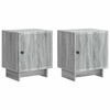 vidaXL Armario de Noche 2 pcs Gris Sonoma 43 x 34,5 x 50 cm