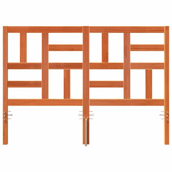 vidaXL Cabecera de Cama con cabecera Marr&oacute;n cera 145,5 x 4 x 104 cm