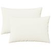 vidaXL Coj&iacute;n con almohada HEERLEN 2 uds. Blanco Tela