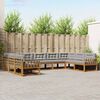 vidaXL Conjunto de sof&aacute;s de exterior 9 pcs Gris Natural y Claro