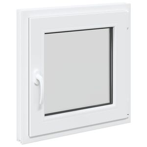 vidaXL Ventana de s&oacute;tano RISOR 50 x 50 cm PVC y vidrio Blanco