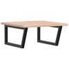 vidaXL Estante de lavabo de pared de acero y madera maciza de roble