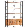 vidaXL Estanter&iacute;a de 4 niveles madera maciza de acacia 124x30x180 cm