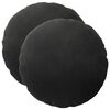 vidaXL Coj&iacute;n con almohada HEERLEN 2 uds. Negro Terciopelo