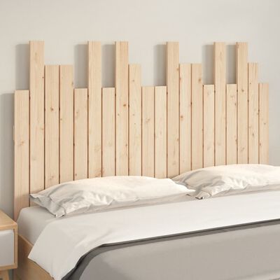 vidaXL Cabecero de cama de pared madera maciza de pino 127,5x3x80 cm