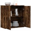 vidaXL Aparador de madera de ingenier&iacute;a roble ahumado 79x38x80 cm