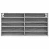 vidaXL Vitrina de madera de ingenier&iacute;a gris Sonoma 100x8,5x50 cm