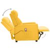 vidaXL Sillón de masaje de tela amarillo