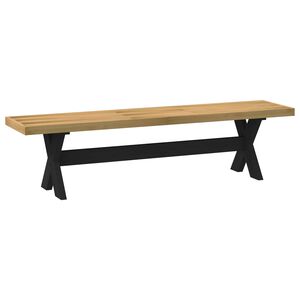 vidaXL Banca de Comedor NOAIN 160 x 41 x 45 cm Pino macizo Natural