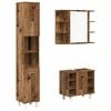 vidaXL Juego de muebles de ba&ntilde;o 3 piezas madera ingenier&iacute;a envejecida