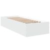 vidaXL Estructura de cama madera de ingenier&iacute;a blanca 90x190 cm