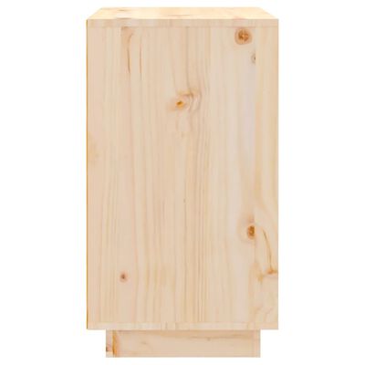 vidaXL Botellero de madera maciza de pino 55,5x34x61 cm