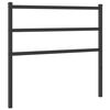 vidaXL Cabecero de metal negro 107 cm