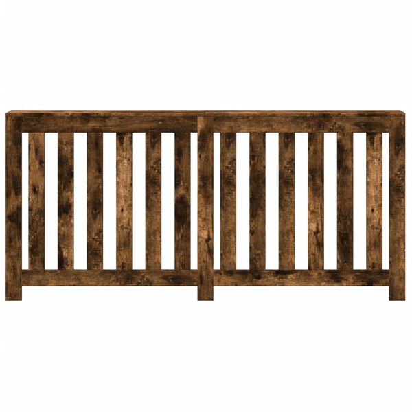 vidaXL Cubierta de radiador madera color roble ahumado 175x20x82 cm