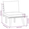 vidaXL Juego muebles de jardín y cojines 9 pzas madera maciza acacia