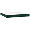 vidaXL Cama box spring con colch&oacute;n terciopelo verde oscuro 180x200 cm