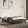 vidaXL Estructura de cama sin colch&oacute;n terciopelo gris oscuro 140x200cm
