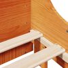 vidaXL Cama sin colch&oacute;n madera maciza de pino marr&oacute;n cera 140x200 cm