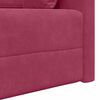 vidaXL Sof&aacute;-cama de piso 200cm Rojo vino Terciopelo