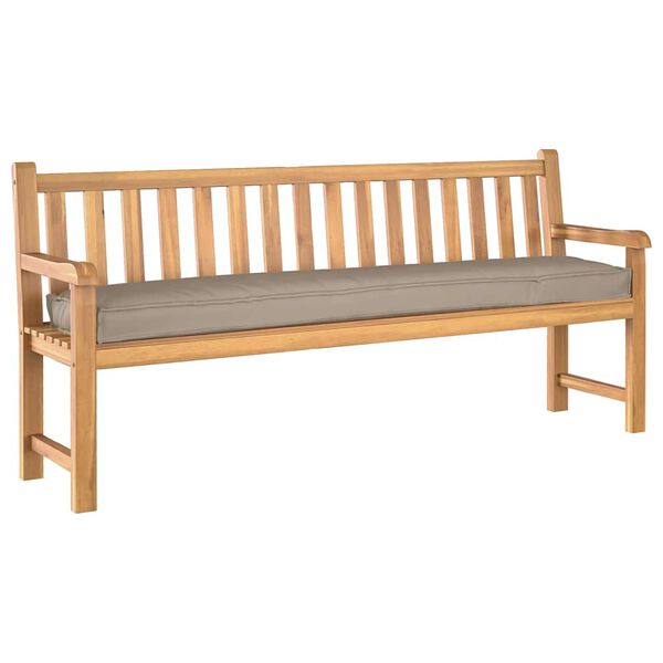 vidaXL Juego de cojines de paleta 2 pcs Taup&eacute; 200 x 40 x 8 cm