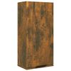 vidaXL Armario de ba&ntilde;o de pared color roble ahumado 32x20x67 cm