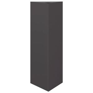 vidaXL Jardinera triangular acero negro 30x26x75 cm