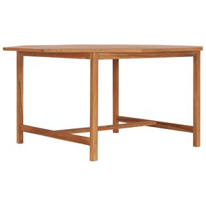 vidaXL Mesa de jard&iacute;n de madera maciza de teca 150x150x75 cm